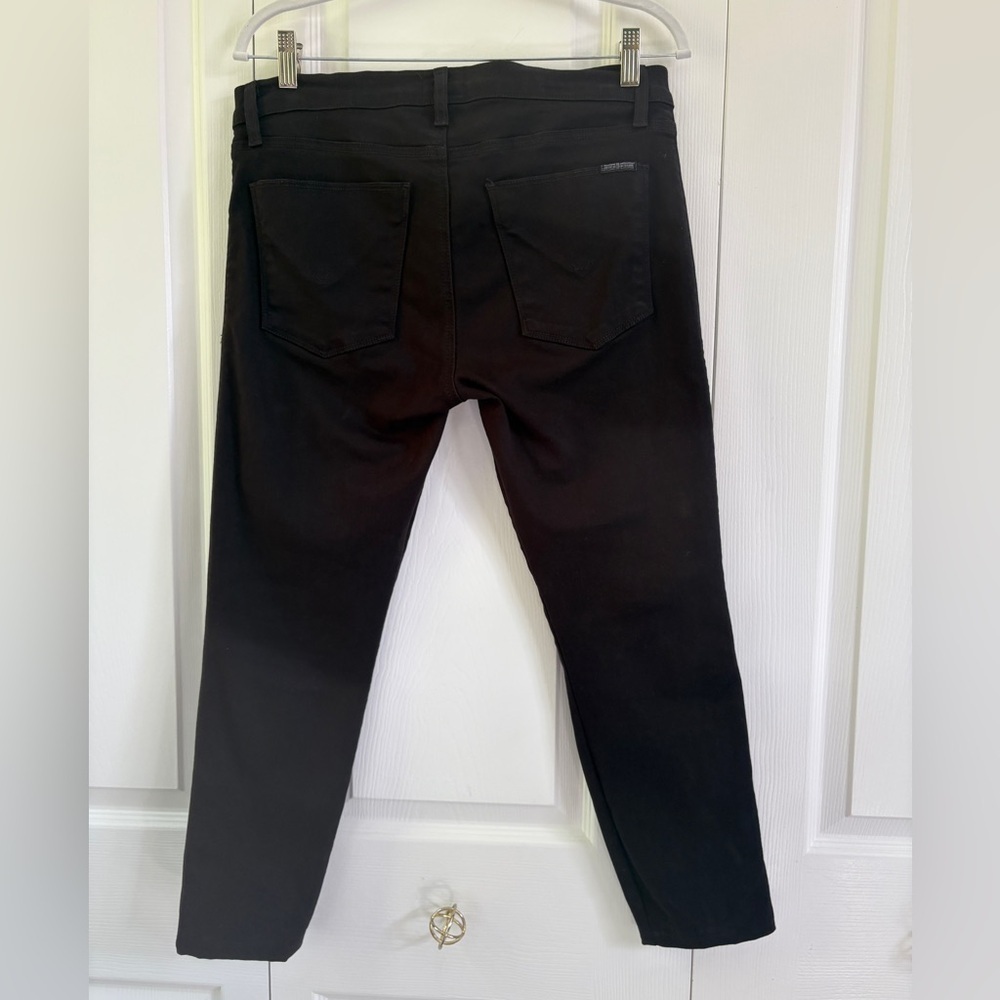 HUDSON Jeans Luna Mid Rise Black Metal Stars Denim Skinny Ankle Sz 29 - Picture 3 of 12